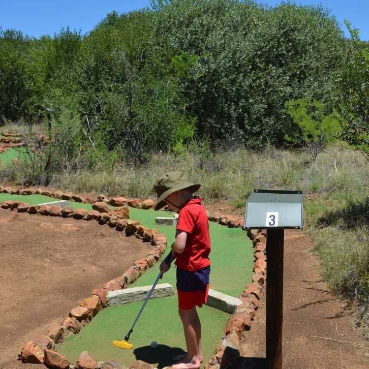 Game lodge with mini golf and kids friendly area